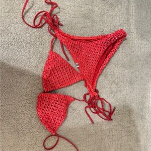Triangl Swimwear Red Bikini NEVER WORN